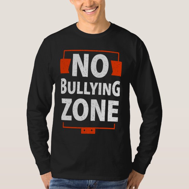 Camiseta Bullying Awareness  No Bullying Zone (Anverso)