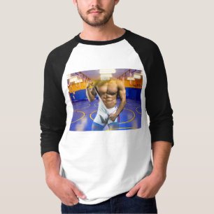 Camiseta bulto muscular de hombre de SlipperyJoe's abdomina