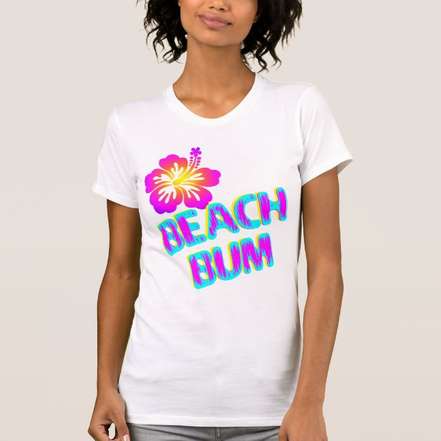 Camiseta Bum de playa diciendo Flor de Plumeria (Anverso)