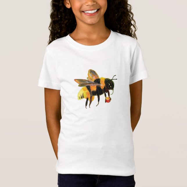 Camiseta Bumble Bee cargando Chicas de polen (Anverso)