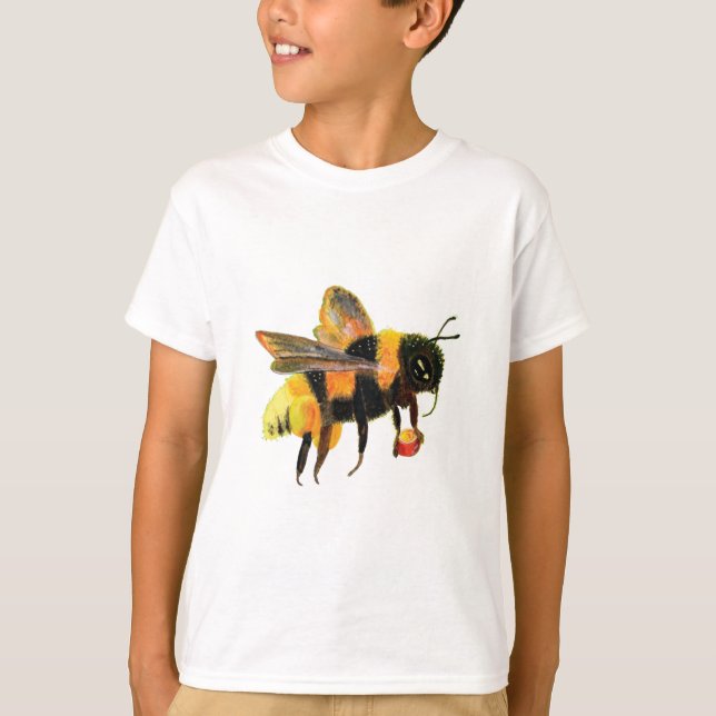 Camiseta Bumble Bee cargando polen (Anverso)