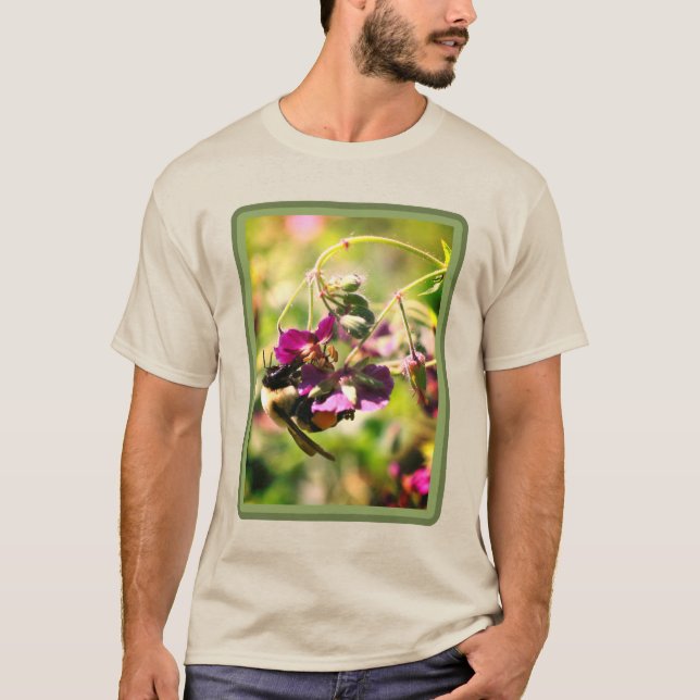 Camiseta Bumble Bee En Flor (Anverso)