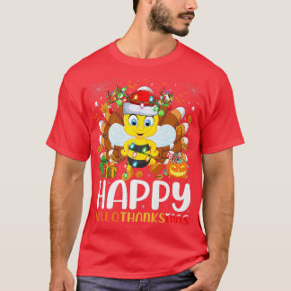 Camiseta Bumble Bee Lover Navidades de Halloween Feliz Hall