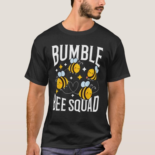 Camiseta Bumble Bee Squad Honey Funny Beekeeper Shirar Apia (Anverso)