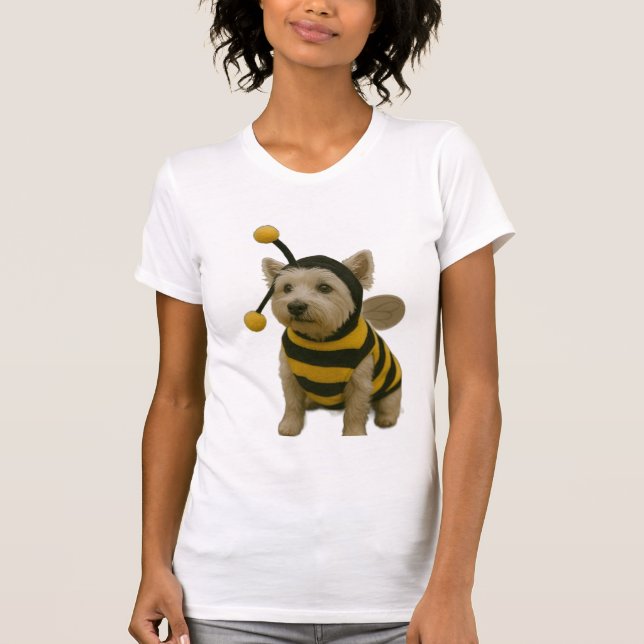 Camiseta Bumble Bee Westie Halloween (Anverso)