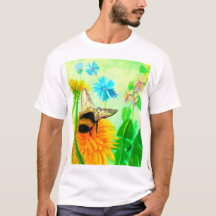 Camiseta Bumblebee en dandelion