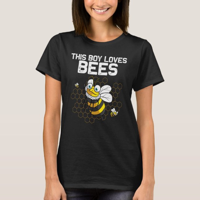 Camiseta Bumblebee For Boys Kids Beekeeper Honey Bee (Anverso)