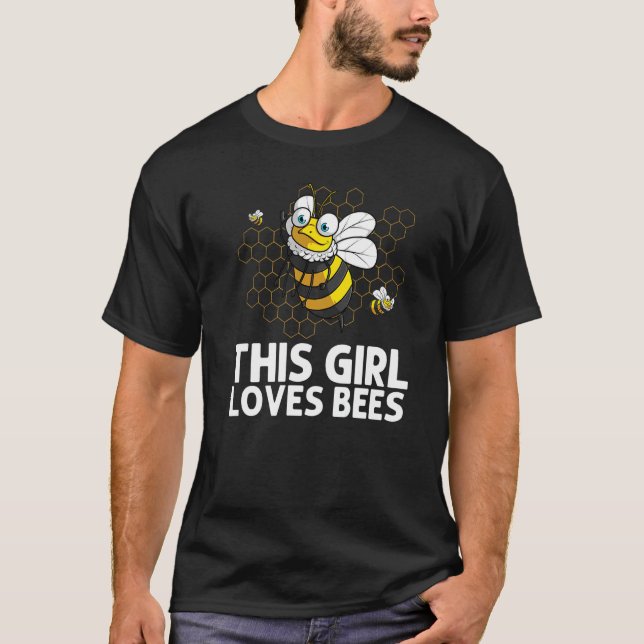 Camiseta Bumblebee For Girls Kids Beekeeper Honey Bee (Anverso)