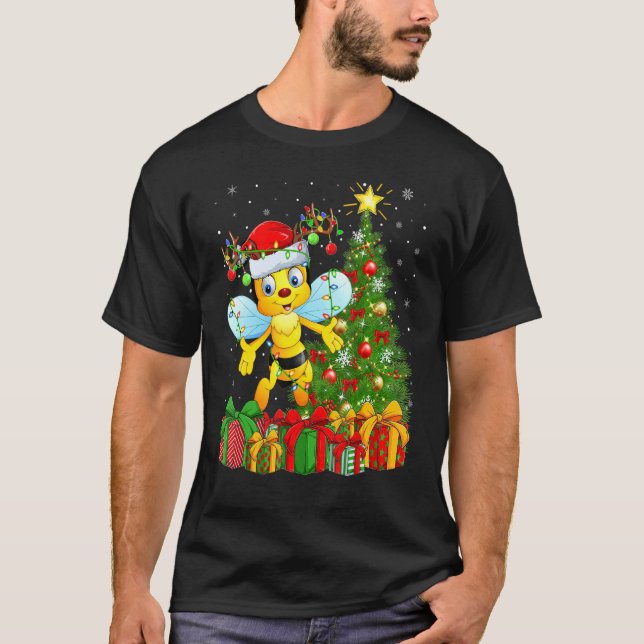 Camiseta Bumblebee   Xmas Holiday Santa Bumblebee Christmas (Anverso)