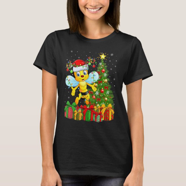 Camiseta Bumblebee   Xmas Holiday Santa Bumblebee Christmas (Anverso)
