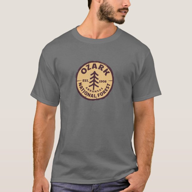 Camiseta Bump de equipaje de portátil Ozark National Forest (Anverso)
