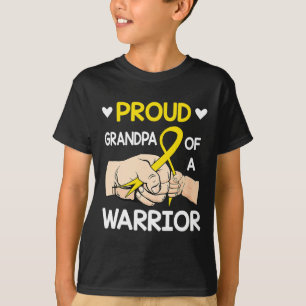Camiseta Bump Orgulloso Abuelo De Cáncer Infantil Guerrero