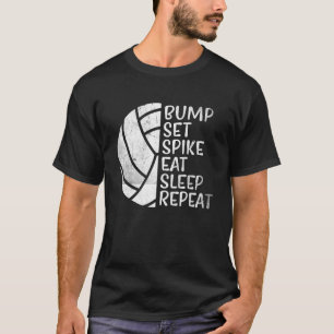 Camiseta Bump Set Spike Eat Sleep Repetir Voleibol 2
