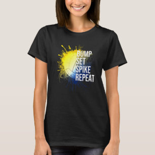 Camiseta Bump Set Spike Repetir deportes de voleibol