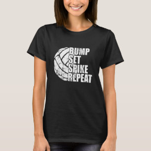 Camiseta Bump Set Spike Repetir juego deportivo de bolas Vo