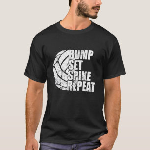 Camiseta Bump Set Spike Repetir juego deportivo de bolas Vo