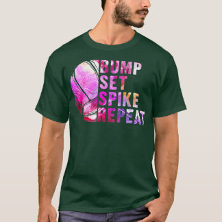 Camiseta Bump Set Spike Repetir Voleibol Lover Atlete Spo