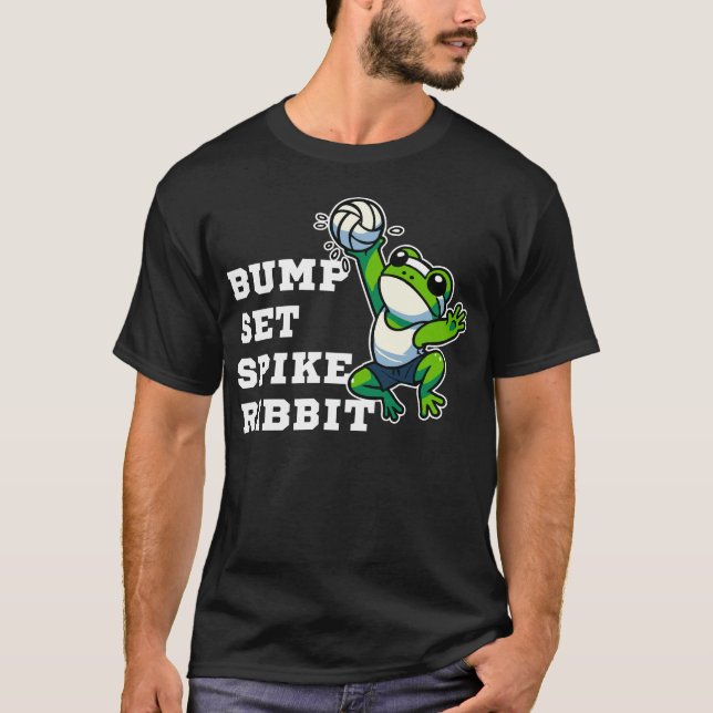 Camiseta Bump, Set, Spike, Ribbit (Anverso)