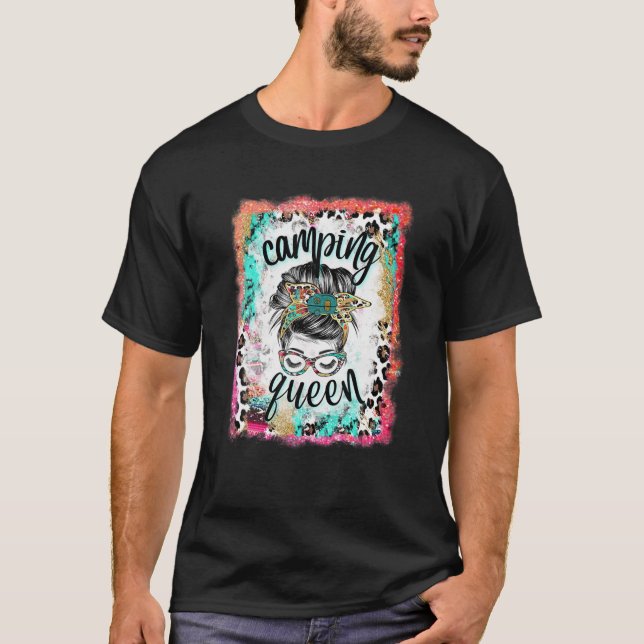 Camiseta Bun Camping Queen Funny Cam (Anverso)