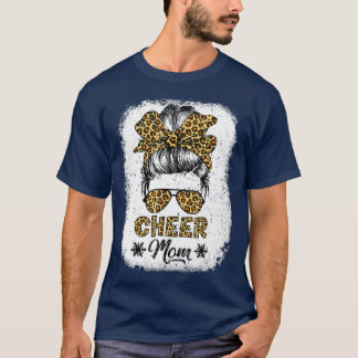 Camiseta Bun Cheer Mamá Divertido Leopard Bandana Mot