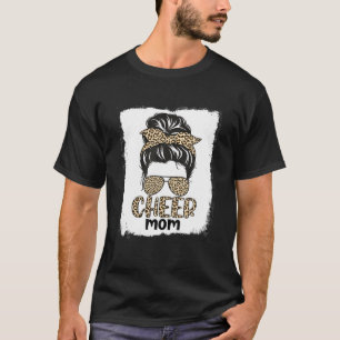 Camiseta Bun Cheer Mamá Divertido Leopard Bandana Mot