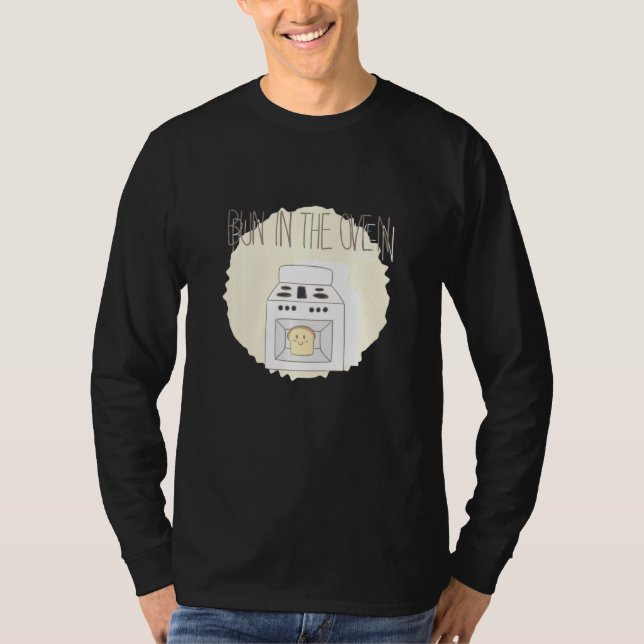 Camiseta Bun En El Aparato De Invitación De Embarazo De Hor (Anverso)