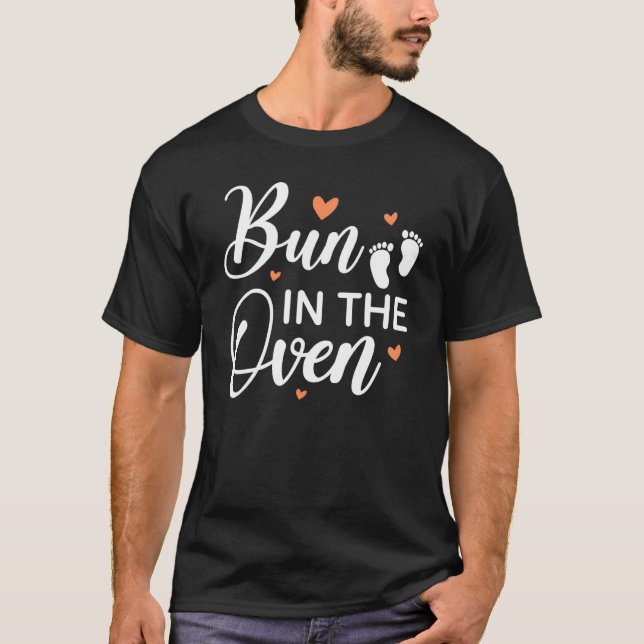 Camiseta Bun En El Bebé Horno En Curso Mujeres Embarazadas (Anverso)