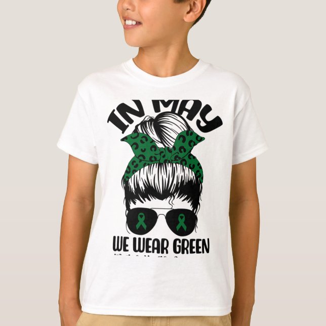Camiseta Bun En Mayo Usamos Conciencia Verde Sobre La Salud (Anverso)