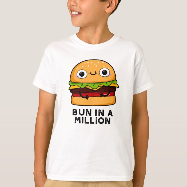 Camiseta Bun En Un Millón De Burger Burger Pun (Anverso)