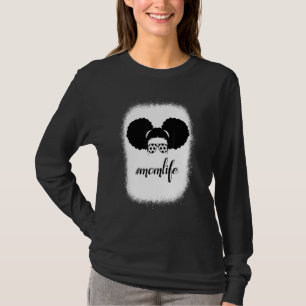 Camiseta Bun Hair Moth de Bleached Mom Life Soccer Sport