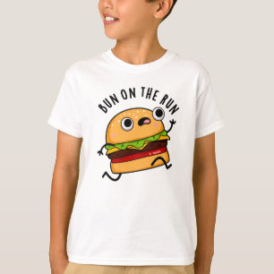 Camiseta Bun On The Run Funny Burger Pun