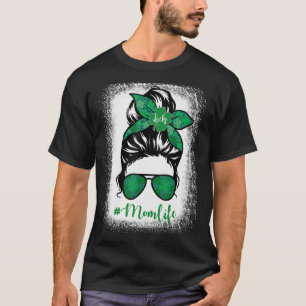 Camiseta Bun Shamrock St Patrick's Day, la vida de una mamá