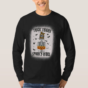 Camiseta Bun Skull Bleached Messy Grosso De Lentes Y Espelu