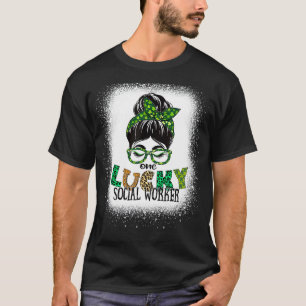 Camiseta Bun St Patr, un trabajador social afortunado, blan