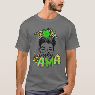 Camiseta Bun sucio y desordenado sembró Mamáes afortunadas 