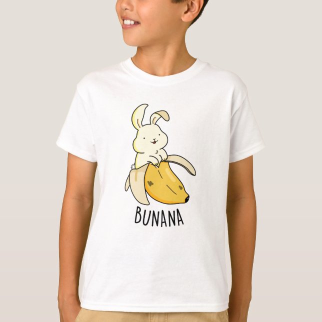 Camiseta Bunana Graciosa Bunny En Un Bollo De Banana (Anverso)