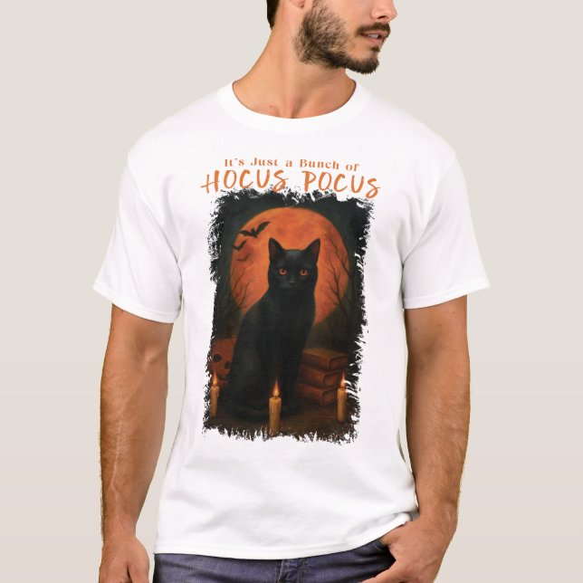 Camiseta Bunch of Hocus Pocus Black Cat Halloween (Anverso)