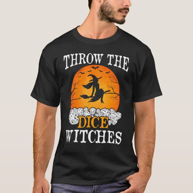 Camiseta Bunco Tirar Los Dados Testigos Bunco Juego Hallowe (Anverso)