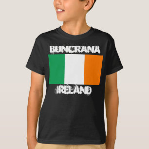 Camiseta Buncrana, Irlanda con la bandera irlandesa