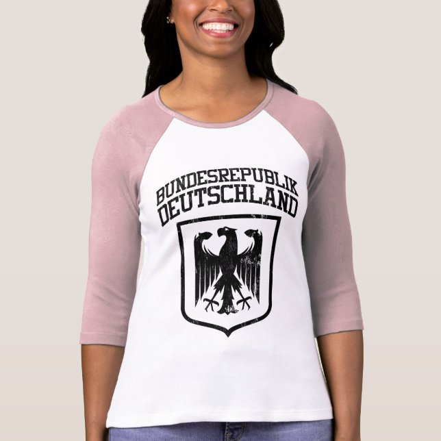 Camiseta Bundesrepublik Deutschland/alemán Eagle (Anverso)