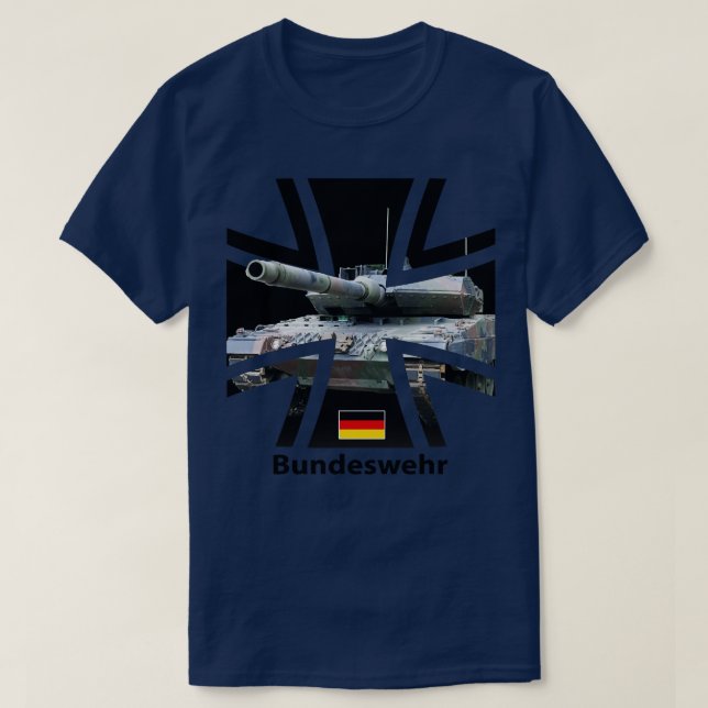 Camiseta Bundeswehr Leopard Tank (Diseño del anverso)