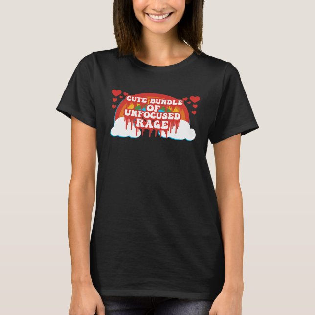 Camiseta Bundle Of Unfocused Rage Rainbow Clouds Hearts Pas (Anverso)