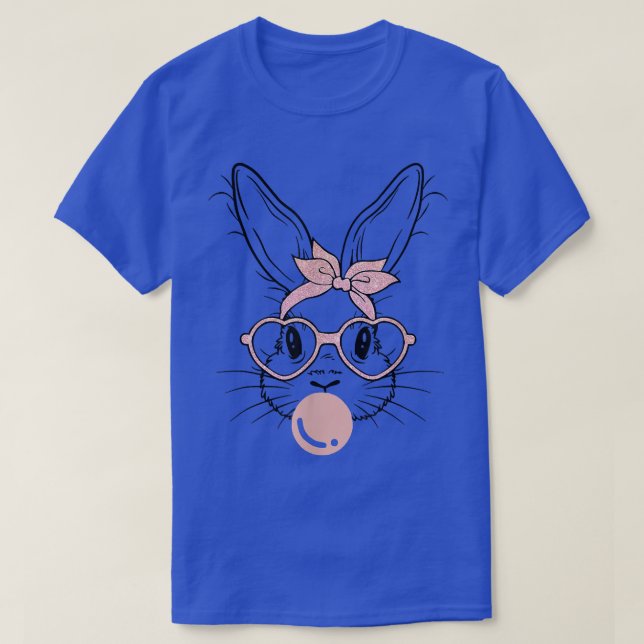 Camiseta Bungalow Face Glasses Bubble Gum Easter Day  (Diseño del anverso)