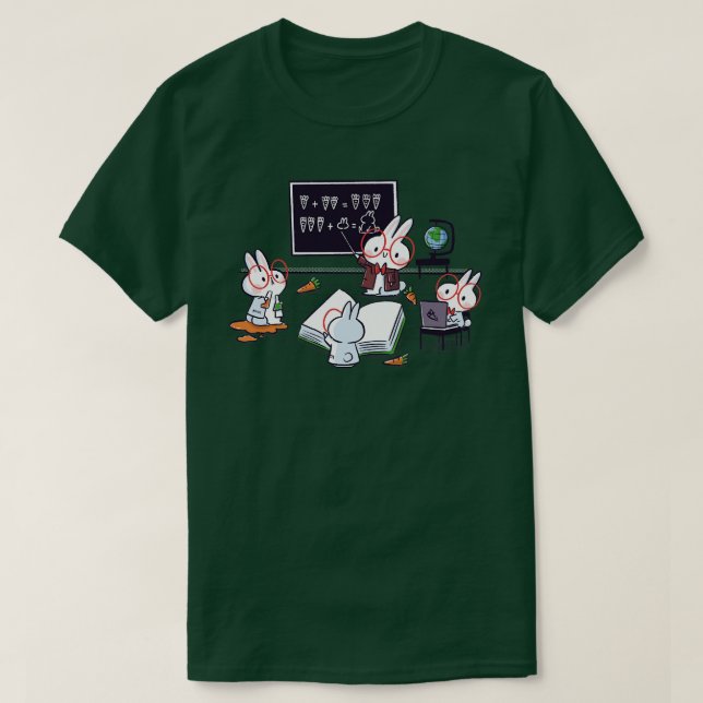 Camiseta Bunnies de ciencia (Diseño del anverso)