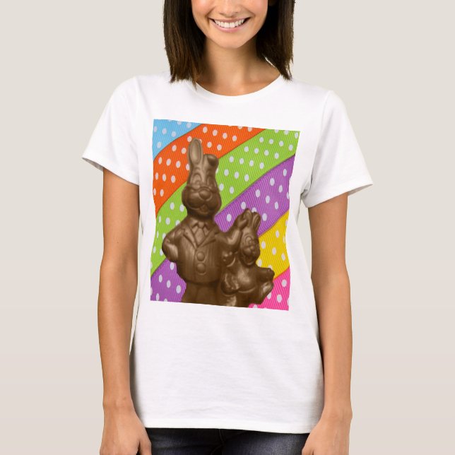 Camiseta Bunnies de Pascua de Chocolate (Anverso)