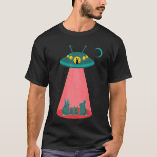 Camiseta Bunnies Extranjeros Y Buques Espaciales Con Rabb D