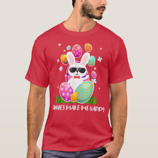 Camiseta BUNNIES MAKEMEHAPPY Chica Conejo Conejo Nacido Dom