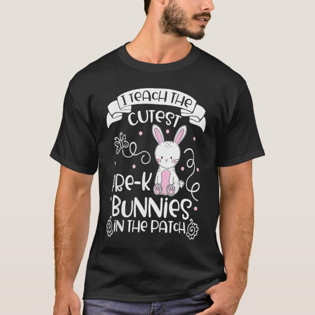 Camiseta Bunnies  Women Pre K Teacher  Easter Day (Anverso)