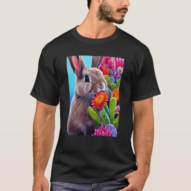 Camiseta Bunny Among the Cactus (Anverso)