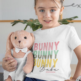 Camiseta Bunny Babe Cute Moderna Girly Easter Personalizada